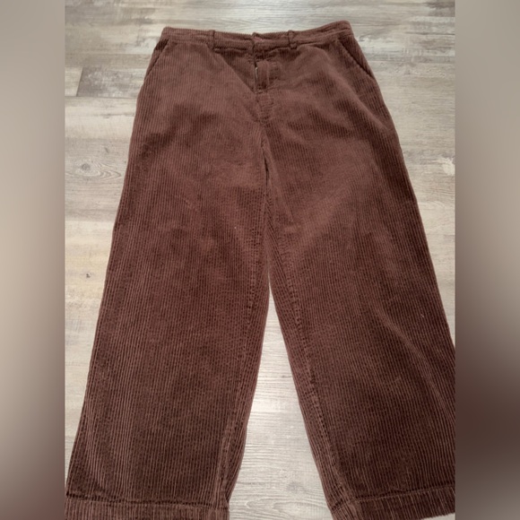 LACAUSA Jasper Trousers Chocolate Brown Corduroy Size 40 - Picture 7 of 9